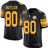 Nike Men & Women & Youth Steelers 80 Jack Butler Black Color Rush Limited Jersey,baseball caps,new era cap wholesale,wholesale hats